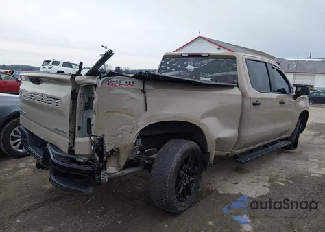 2022 Chevrolet Silverado 1500 Custom Trail Boss из США, поврежденный, VIN 3GCPDCED0NG657223